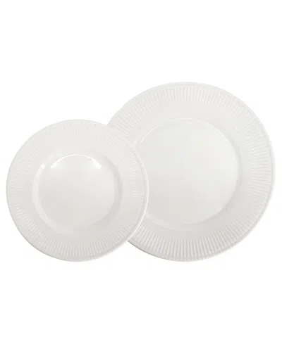 Elama Kate 16-pc. Dinnerware Set, Service For 4 In White
