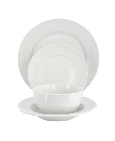 Elama Soyer 16-pc. Dinnerware Set, Service For 4 In White