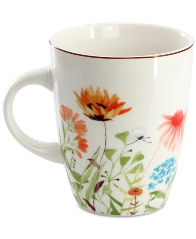 Elama Botanica 16 Pc. Dinnerware Set, Service For 4 In Multi