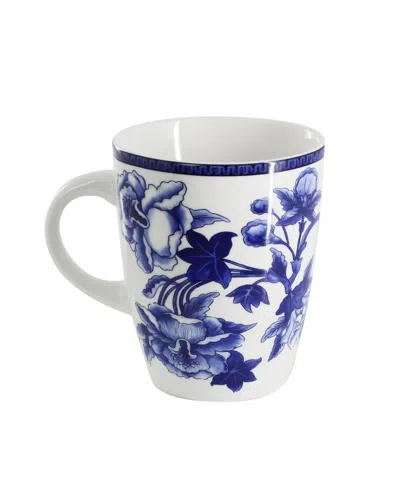 Elama Blue Orchid 16-pc. Dinnerware Set, Service For 4 In Blue