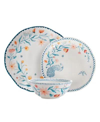 Fitz And Floyd Gracie 12 Pc. Dinnerware Set, Service For 4 In Multi