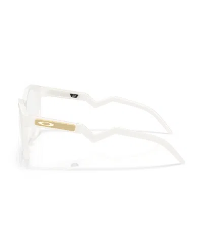 Oakley 52mm Rectangle Optical Glasses In White