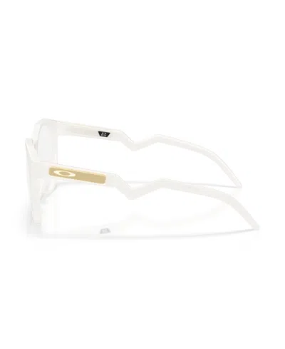 Oakley 52mm Rectangle Optical Glasses In White
