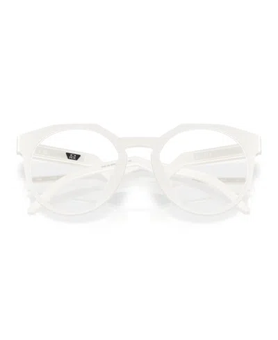 Oakley 52mm Rectangle Optical Glasses In White