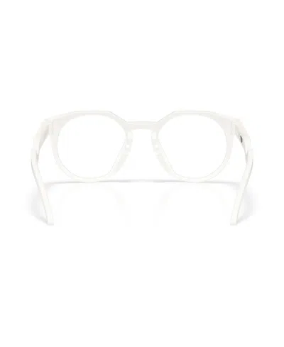 Oakley 52mm Rectangle Optical Glasses In White