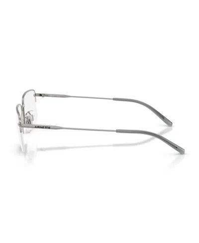 Arnette 56mm Rectangle Optical Glasses In Gray
