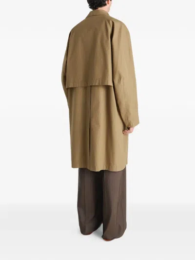 Lemaire Buttoned Raincoat In Multi