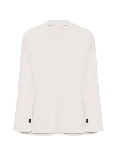 P.m.d.s Button Notched Jacket In White