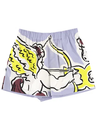 Tory Burch Graphic Print Shorts Contemporary Style In Multi