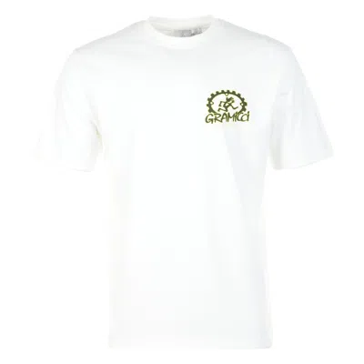 Gramicci Dirt Ready Graphic Crew Neck T Shirt In White