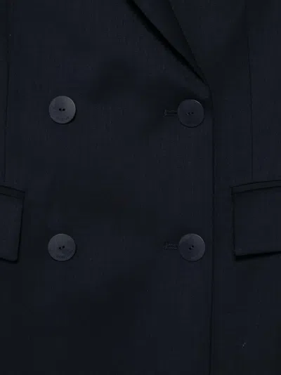 Dondup Double-breasted Buttoned Blazer In Black