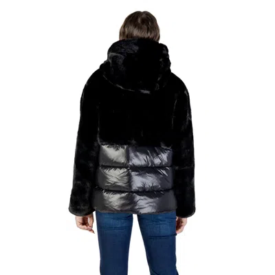 Blauer Faux-fur Panelled Jacket In Black