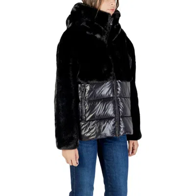 Blauer Faux-fur Panelled Jacket In Black