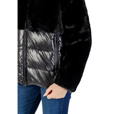 Blauer Faux-fur Panelled Jacket In Black