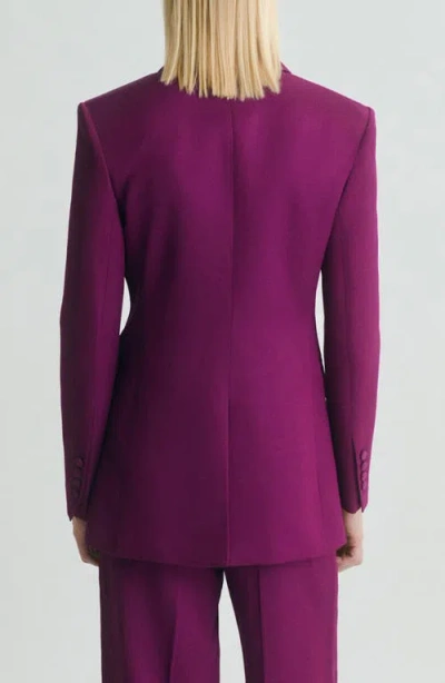 Mango Double Breasted Jacket In Pink
