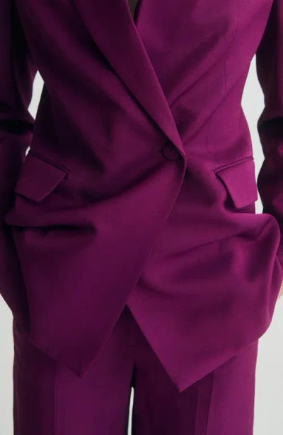 Mango Double Breasted Jacket In Pink