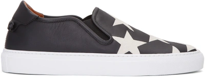 Shop Givenchy Black Star Street Skate Slip-on Sneakers