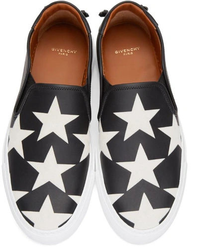 Shop Givenchy Black Star Street Skate Slip-on Sneakers