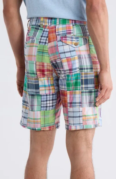 Vintage 1946 Patchwork Madras Flat Front Shorts In Multi