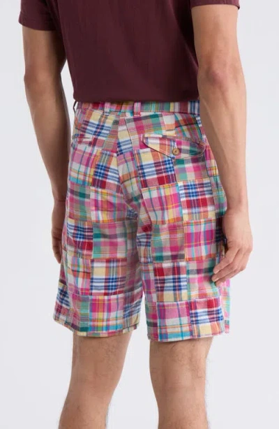 Vintage 1946 Patchwork Madras Flat Front Shorts In Multi