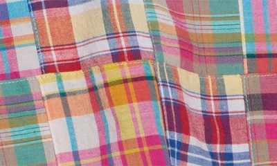 Vintage 1946 Patchwork Madras Flat Front Shorts In Multi