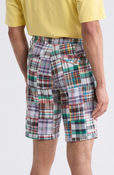 Vintage 1946 Patchwork Madras Flat Front Shorts In Multi