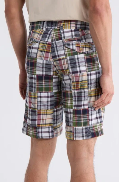 Vintage 1946 Patchwork Madras Flat Front Shorts In Multi