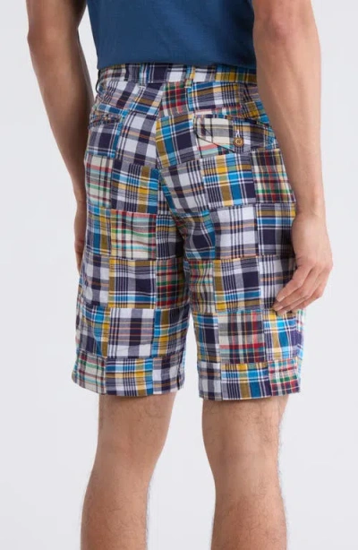 Vintage 1946 Patchwork Madras Flat Front Shorts In Multi