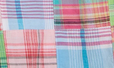 Vintage 1946 Patchwork Madras Flat Front Shorts In Multi