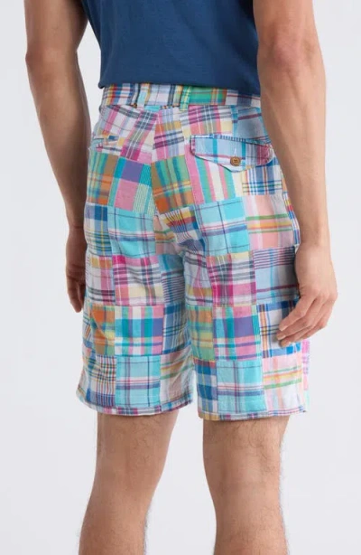 Vintage 1946 Patchwork Madras Flat Front Shorts In Multi