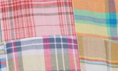 Vintage 1946 Patchwork Madras Flat Front Shorts In Multi