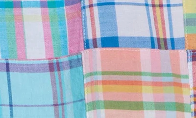 Vintage 1946 Patchwork Madras Flat Front Shorts In Multi