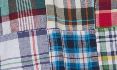 Vintage 1946 Patchwork Madras Flat Front Shorts In Multi