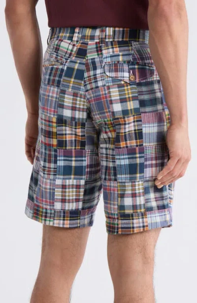 Vintage 1946 Patchwork Madras Flat Front Shorts In Multi