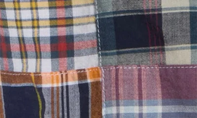 Vintage 1946 Patchwork Madras Flat Front Shorts In Multi