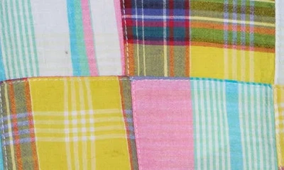Vintage 1946 Patchwork Madras Flat Front Shorts In Multi
