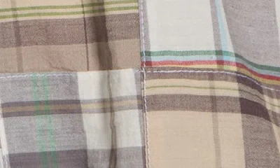 Vintage 1946 Patchwork Madras Flat Front Shorts In Multi