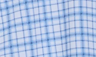 Construct Slim Fit Plaid Stretch Button-up Shirt In Blue