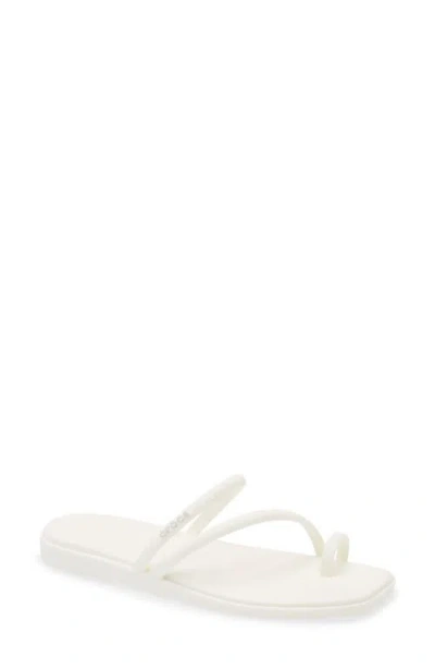 Crocs Miami Toe Loop Sandal In White