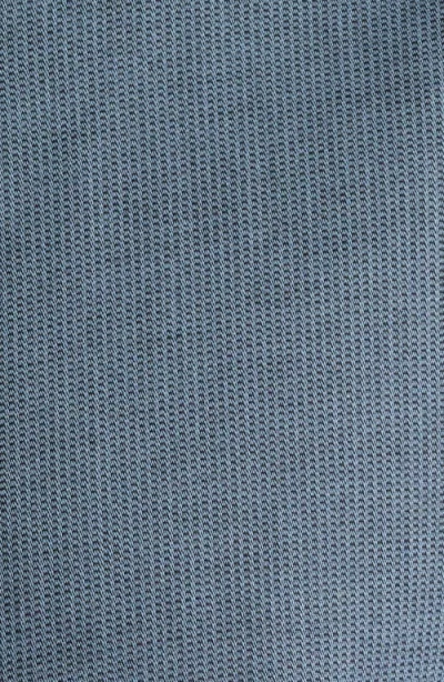 Rag & Bone Tomlin Stretch Dobby Button Front Shirt In Blue