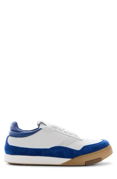 Givenchy Low Profile Sneakers Rubber Sole Suede Panels In Blue