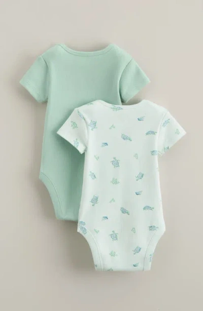 Nordstrom Assorted 2-pack Bodysuits In Green