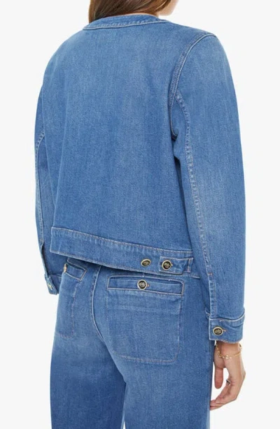 Mother Stashed Picky Jacket In Whisk Me Away In Blue