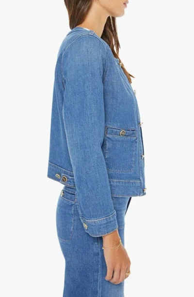 Mother Stashed Picky Jacket In Whisk Me Away In Blue