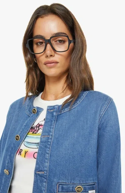 Mother Stashed Picky Jacket In Whisk Me Away In Blue