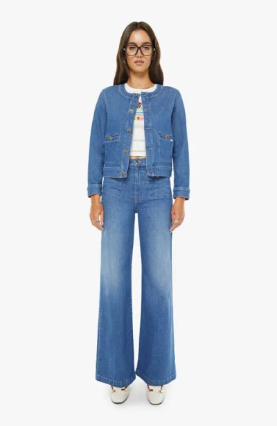 Mother Stashed Picky Jacket In Whisk Me Away In Blue