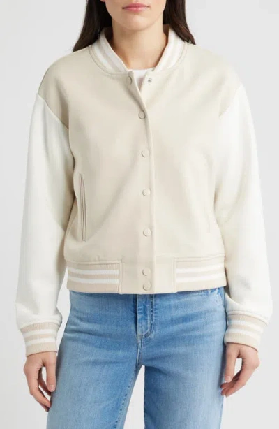 Bernardo Varsity Jacket In Neutral