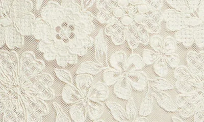 Veronica Beard Teresia Floral Lace A-line Minidress In Neutral