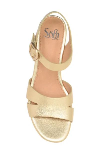 Söfft Vanessa Ankle Strap Platform Wedge Sandal In Multi