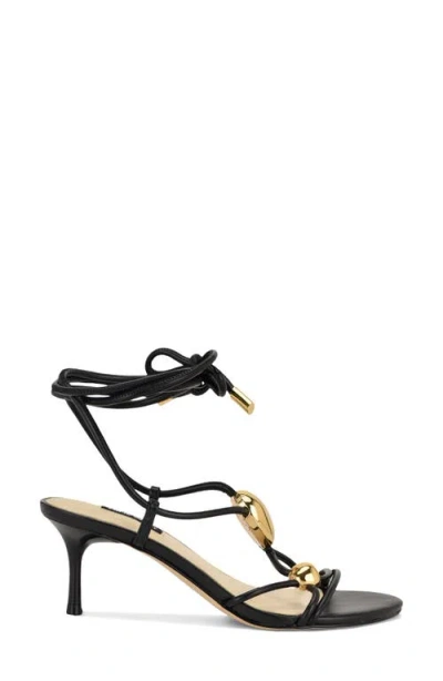 Nine West Greska Ankle Wrap Sandal In Black